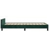 vidaXL Bedframe zonder matras 80x200 cm fluweel donkergroen