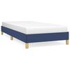 vidaXL Bedframe zonder matras 80x200 cm stof blauw