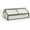 vidaXL Broeikas 120x80x50 cm vurenhout