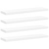 vidaXL Wandschappen zwevend 4 st 90x23,5x3,8 cm MDF wit