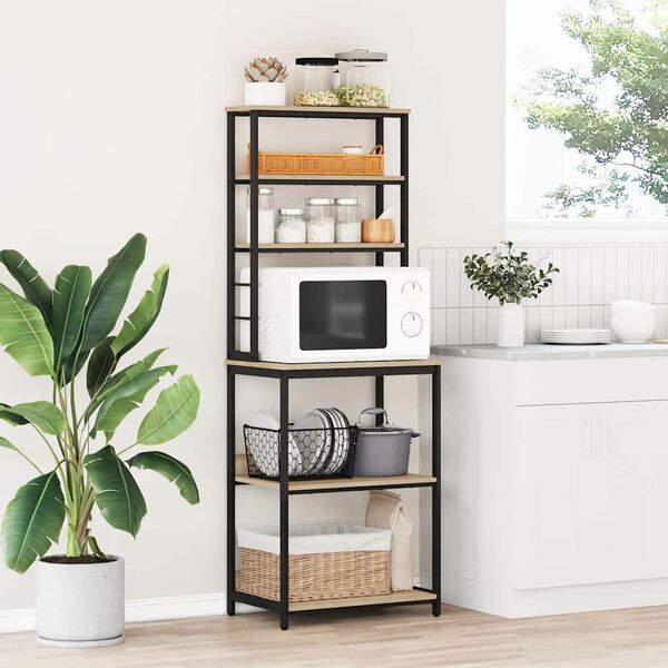 vidaXL Keukenplank Sonoma Eiken 60 x 40 x 168 cm Bewerkt hout