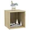 vidaXL Tv-meubelen 4 st 37x35x37 cm bewerkt hout sonoma eikenkleurig