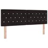 vidaXL Hoofdbord Zwart 160 cm Fluweel