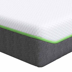 vidaXL Matras Medium zacht 70 x 200 cm Wit en Grijs