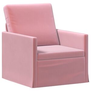 vidaXL Enkele sofa Roze 70 x 81 x 82 cm fluweel
