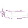 vidaXL Boxspringbed Donkergrijs 180 x 200 cm Stof
