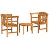 vidaXL Tuinrozelounge set 3 st Massief Acaciahout