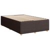 vidaXL Bedframe zonder matras 120x190 cm stof donkerbruin