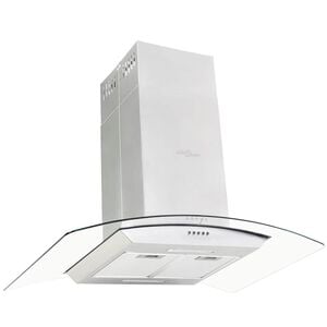 vidaXL Eilandafzuigkap 756 m&sup3;/u LED 90 cm roestvrij staal