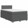 vidaXL Boxspringbed met matras Donkergrijs 120 x 200 cm Stof