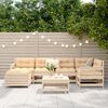 vidaXL 7-delige Loungeset massief grenenhout