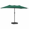 vidaXL Tuinparasol Groen 385 x 209 x 244 cm Stof