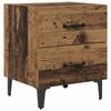 vidaXL Bed kast Oudhout 40 x 35 x 47,5 cm Bewerkt hout