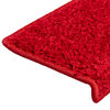 vidaXL Trapmatten 30 st 65x21x4 cm Rood Rechthoekige Rand