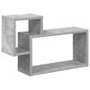 vidaXL Wandplank Muurmontage Betongrijs 55 x 15 x 35 cm Bewerkt hout