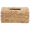vidaXL Tissueboxhoezen 2 pcs Waterhyacint 27.5 x 16.5 x 14 cm Naturel