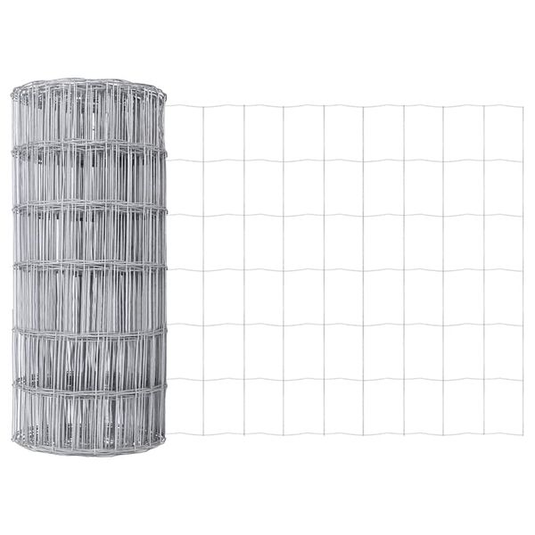 vidaXL Euro Hek 0,6 x 25 m PVC-gecoat ijzer