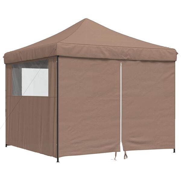 vidaXL Partytent Bruin 292 x 292 x 315 cm Oxford Stof