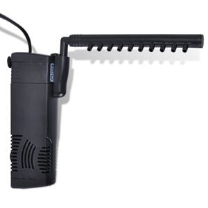 vidaXL Aquariumfilterpomp met actief koolstof 300 L/u