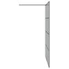vidaXL Inloop Douche Wand Zwart 140 x 195 cm gehard glas