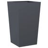 vidaXL Plantenbak 45x45x75 cm staal antracietkleurig