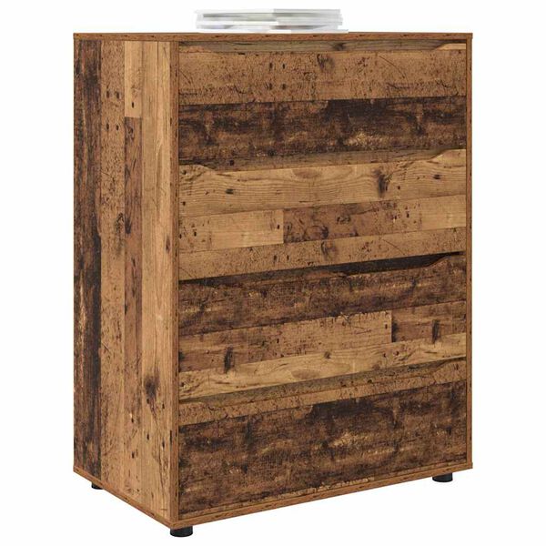 vidaXL Opslagkasten 2 pcs Oud Hout 80 x 48 x 105 cm Bewerkt hout