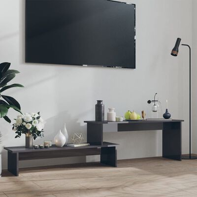 vidaXL Tv-meubel 180x30x43 cm bewerkt hout hoogglans grijs