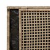 vidaXL Opbergbank met kussen voor buiten 100 cm poly rattan beige