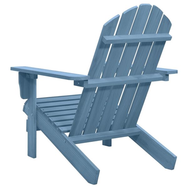 vidaXL Tuinstoel Adirondack massief vurenhout blauw