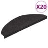 vidaXL Trapmatten zelfklevend 20 st 65x22,5x3,5 cm zwart