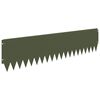 vidaXL Gazonrand 20 st 103 x 25 cm Staal Olijfgroen