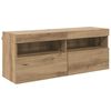 vidaXL TV Wandkast met LED Artisan Eiken 100 x 30 x 40 cm Bewerkt hout