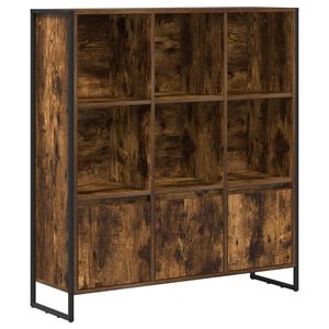 vidaXL Boekenkast 99,5 x 30 x 108 cm Bewerkt hout Rook Eik