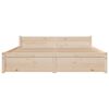 vidaXL Bedframe zonder matras massief hout 160x200 cm