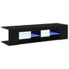 vidaXL TV-kast Zwart Eiken 135 x 39 x 30 cm Bewerkt hout