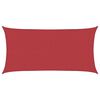 vidaXL Zonnezeil 160 g/m&sup2; 4x7 m HDPE rood