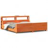 vidaXL Bedframe zonder matras massief grenenhout wasbruin 180x200 cm