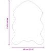 vidaXL Nep Konijnenbont Tapijt Olite Grijs 60 x 90 cm Polyester