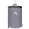 vidaXL Pop-up Toilet Tent met Hangende Touw Grijs en Oranje