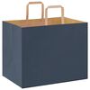 vidaXL Papieren zakken 250 st met hengsels 32x22x24 cm blauw