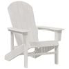 vidaXL Adirondack-stoel Wit 82 x 74 x 92 cm HDPE