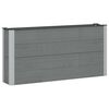 vidaXL Verhoogde plantenbak Grijs 150 x 30 x 72 cm WPC en Aluminium