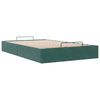 vidaXL Bedframe zonder matras 120x190 cm fluweel donkergroen