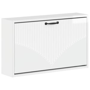 vidaXL Wandgemonteerde Schoenkast HOORN 71 x 17 x 43 cm Bewerkt hout