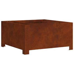 vidaXL Vuurkom Roestig 60 x 60 x 30 cm weervast staal