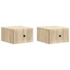 vidaXL Wandbeugel Bedkast 2 pcs Sonoma Eiken 33 x 34,5 x 20 cm