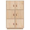vidaXL Hoge kast 67x40x108,5 cm massief grenenhout