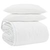 vidaXL Dekbed Set met kussen 3 st Wit Donsveertjes