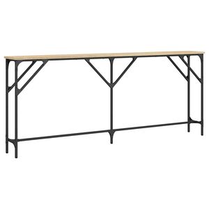 vidaXL Wandtafel 180x23x75 cm bewerkt hout sonoma eikenkleurig