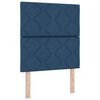 vidaXL Boxspringbed met matras met hoofdeinde Blauw 80 x 200 cm Stof